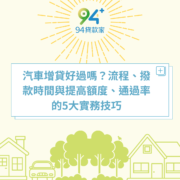 汽車增貸好過嗎？流程、撥款時間與提高額度、通過率的5大實務技巧