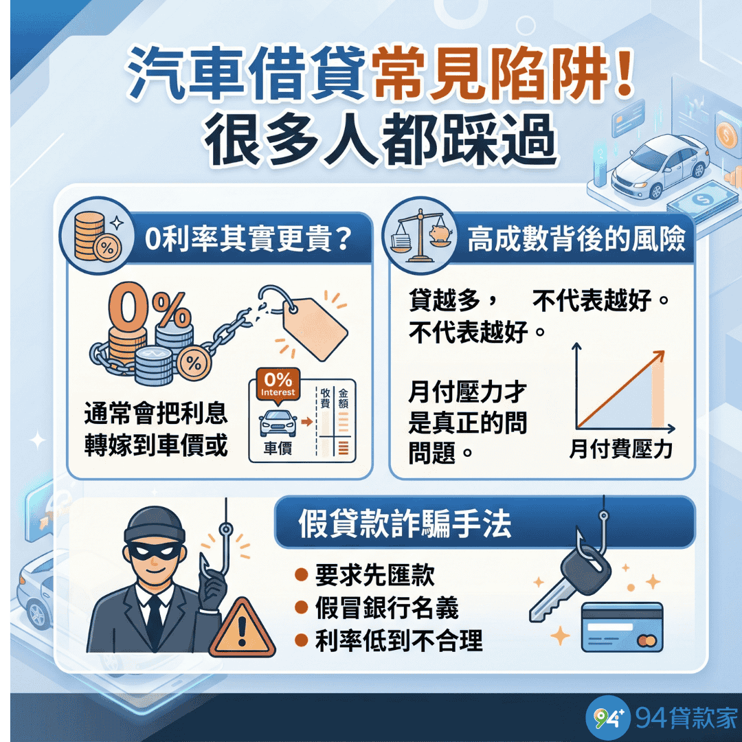 汽車借貸常見陷阱！很多人都踩過